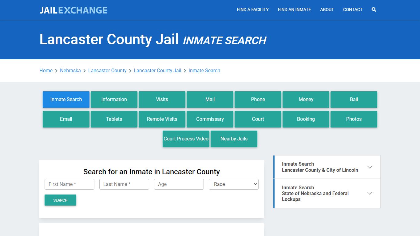 Lancaster County Jail, NE Inmate Search: Roster & Mugshots